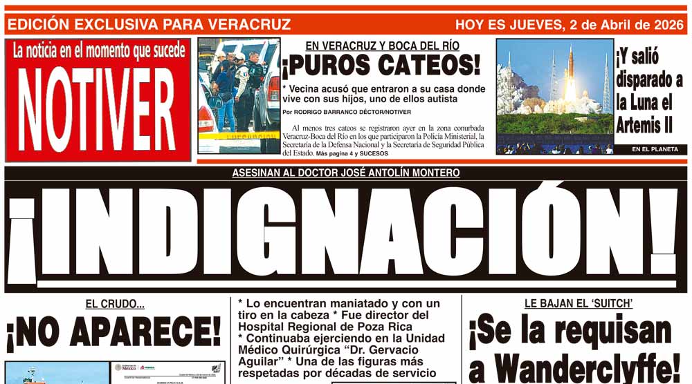 LA PORTADA - JUEVES 2 DE ABRIL 2026