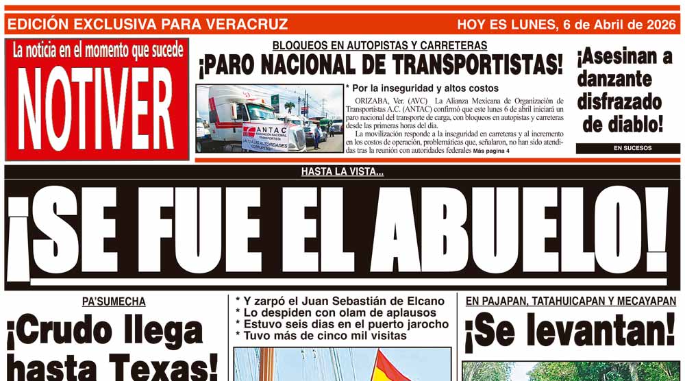 LA PORTADA - LUNES 6 DE ABRIL 2026