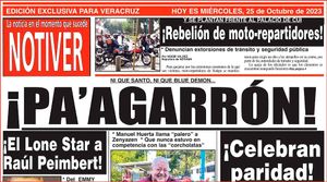 LA PORTADA - MIÉRCOLES, 25 DE OCTUBRE 2023