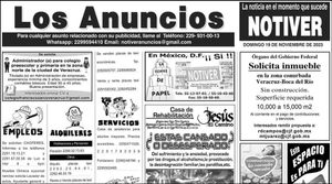 ...LOS ANUNCIOS, AVISOS Y DEMÁS! - DOMINGO, 19 DE NOVIEMBRE 2023