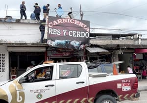 ¡FUGA DE GAS EN LAS FONDAS DE MERCADO EN POZA RICA!