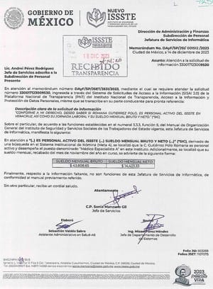 ¡CACHAN A ROMANA! - |* COBRA EN ISSTE, IMSS Y SESVER