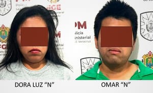 ¡DETIENEN A PRESUNTA PAREJA DE SECUESTRADORES EN TLAPACOYAN!