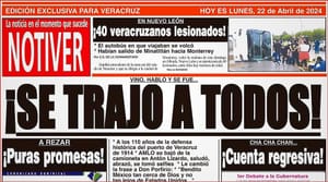 LA PORTADA - LUNES 22 DE ABRIL 2024