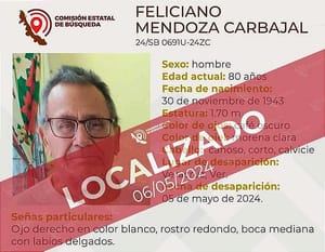 ¡LOCALIZAN SANO Y SALVO A DON FELICIANO!