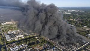 ¡INCENDIO DEVORA CENTRO COMERCIAL CON 1,400 LOCALES!