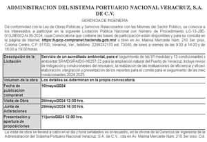 ¡AMPLIARÁN EL PUERTO! - *Lanzan convocatoria para dar seguimiento a las 91 medidas y 13 condicionantes