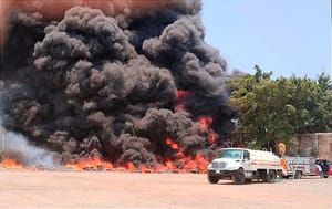 ¡QUEMAZÓN DE LLANTAS!