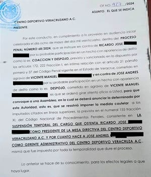 ¡JUEZ LE SACA LA TARJETA ROJA A DOS DIRECTIVOS DEL CDV!
