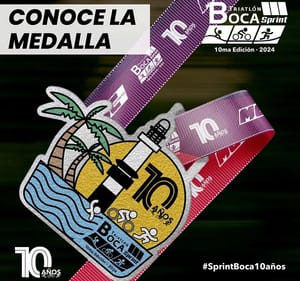 ¡LANZAN MEDALLA DEL TRIATLÓN SPRINT BOCA 2024!