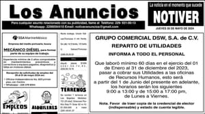 ...LOS ANUNCIOS, AVISOS Y DEMÁS! - JUEVES, 30 DE MAYO 2024