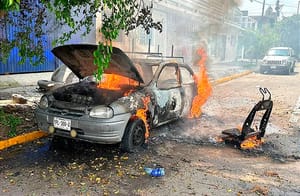 ¡SE LE ACHICHARRÓ EL AUTO A SOLDADOR!
