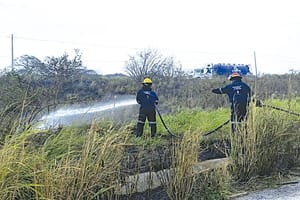 ¡ARDE PASTIZAL EN EL 13.5!