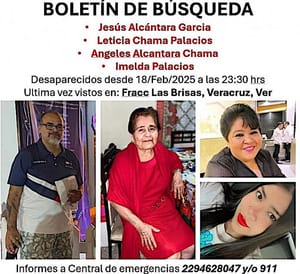 ¡DESAPARECEN CUATRO INTEGRANTES DE UNA FAMILIA!