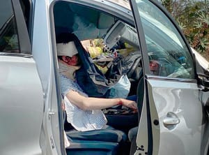 ¡VOLCÓ EN EL KM 13.5 POR MANCHA DE ACEITE!