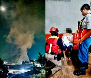 ¡ARDE BODEGA Y RESCATAN A MUJER INTOXICADA!