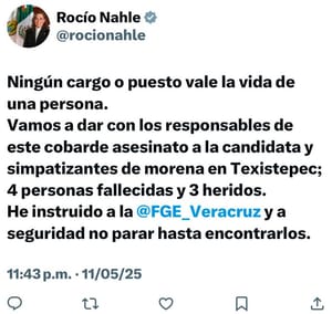 ¡“NINGÚN CARGO O PUESTO VALE LA VIDA DE UNA PERSONA”! - NAHLE