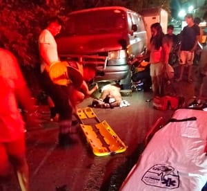 ¡MUERE MOTOCICLISTA ATROPELLADO POR UN AUDI EN EL MORRO!