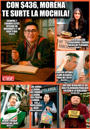 NOTI-MEME | - CON $436, MORENA TE SURTE LA MOCHILA!