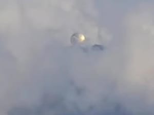 ¡ESFERA METÁLICA SOBRE EL PICO DE ORIZABA!