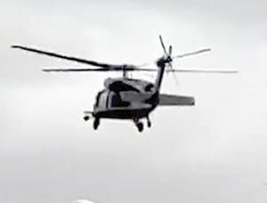 ¡HELICÓPTERO DE EU APOYA OPERATIVO DEL INM EN EL RÍO BRAVO!