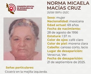 ¡NORMA MICAELA DESAPARECIÓ EN LA CIUDAD DE VERACRUZ!