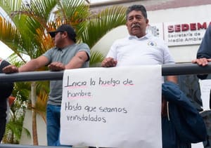 ¡SE VAN A HUELGA DE HAMBRE! - TRABAJADORES DESPEDIDOS DE SEDEMA