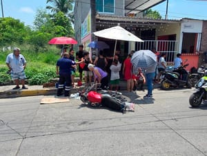 ¡TRES LESIONADOS EN CHUZA DE MOTOS!