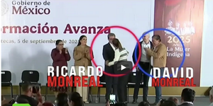¡DAVID Y RICARDO MONREAL NIEGAN DISTANCIAMIENTO TRAS NEGARSE EL SALUDO!