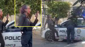 ¡LADY PATADAS: SANCIONES POR AGREDIR A UN POLICÍA EN CIUDAD DE MÉXICO!