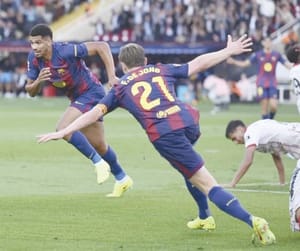 ¡VENCE BARCELONA EN EL AGREGADO AL GIRONA CON GOL DE ARAUJO!
