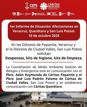 ¡CÁRITAS DIÓCESIS DE VERACRUZ INSTALÓ CENTRO DE ACOPIO!