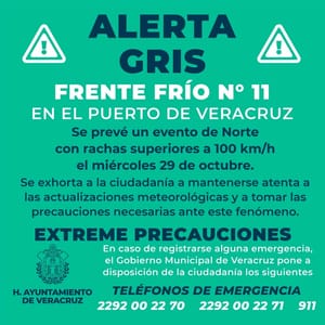 ¡ALERTA GRIS POR NORTAZO!