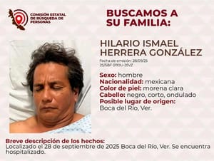 ¡BUSCAN A LA FAMILIA DE HILARIO ISMAEL INTERNADO EN UN HOSPITAL DE BOCA DEL RÍO!