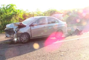 ¡‘TORTAZO’ EN EL DISTRIBUIDOR VIAL HACIA AL AEROPUERTO!