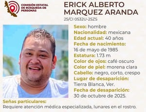 ¡HOMBRE DE 40 AÑOS DESAPARECIÓ EN TIERRA BLANCA!