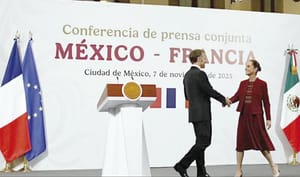 ¡“LA LUCHA CONTRA EL NARCO NOS UNE A TODOS” ! - DICE MACRON EN SU REUNIÓN CON SHEINBAUM
