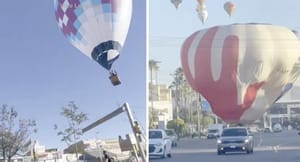 ¡GLOBOS AEROSTÁTICOS ATERRIZAN DE EMERGENCIA!