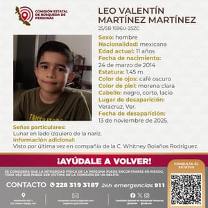 ¡LEO VALENTÍN MENOR DE 11 AÑOS DESAPARECIÓ!