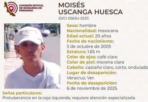 ¡MOISÉS USCANGA LLEVA 16 DÍAS DE DESAPARECIDO!