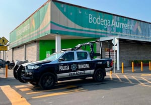 ¡SE HACEN PASAR POR EMPLEADOS Y ROBAN EN BODEGA AURRERA!