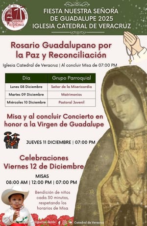 ¡MAÑANITAS A LA LUPITA! - *En la Catedral de Veracruz
