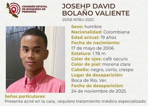 ¡VUELVE A DESAPARECER JOVEN COLOMBIANO!