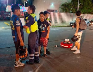 ¡DOS HERIDOS POR TRANCAZO FRENTE A PLAZA MOCAMBO!