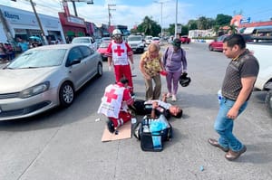 ¡MOTOCICLISTA HERIDO EN CARAMBOLAZO!