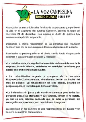 ¡SOS EN ZONTECOMATLÁN! - POR LA “CARRETERA DE LA MUERTE”