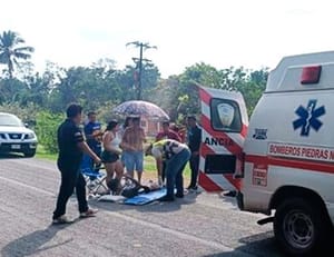 ¡DOS HERIDOS EN DERRAPÓN DE MOTO EN EL COCUITE!