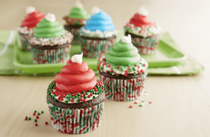 CUPCAKES NAVIDEÑOS EN LICUADORA