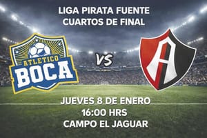 ¡ATLÉTICO BOCA QUIERE LA SEMIFINAL EN LA LIGA “PIRATA” FUENTE, ENFRENTA AL ATLAS!