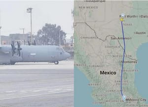 ¡FUERON 60 LOS MARINOS MEXICANOS QUE VIAJARON EN AVIÓN MILITAR DE EU!
